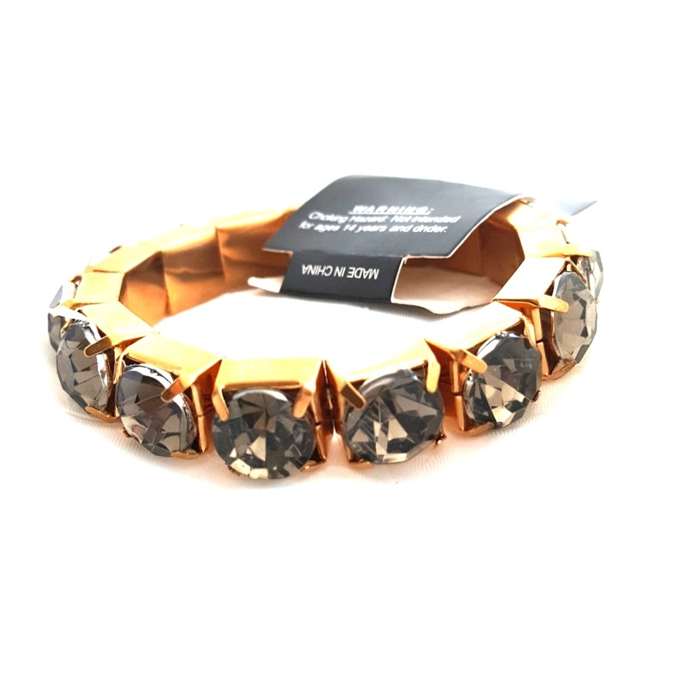Gray and gold bracelet